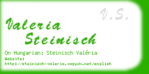 valeria steinisch business card